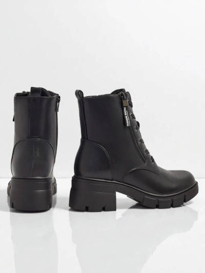 Bottines à lacets pour femmes en cuir écologique Nomelira