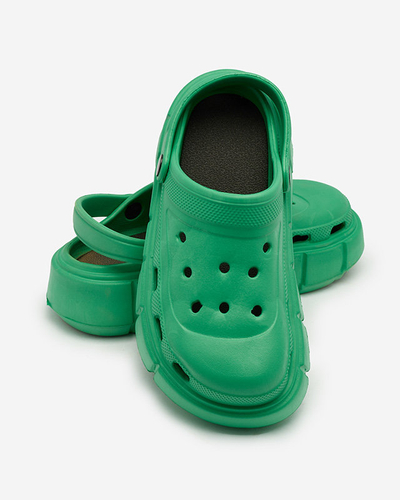 Royalfashion Tongs en caoutchouc pour femme vert foncé Kooranza