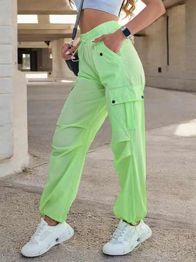 Royalfashion Pantalon de combat en tissu pour femme