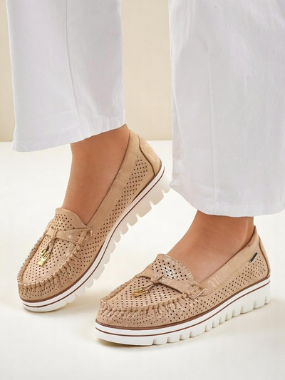 Royalfashion Mocassins perforés pour femmes Elissas