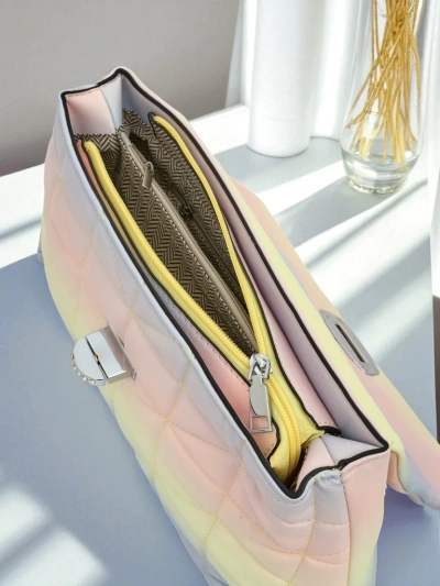 Royalfashion Petit sac à main en similicuir ombré pour femme Sophie Rose