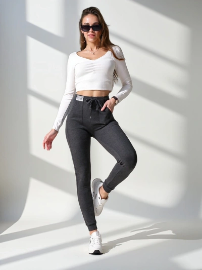 Royalfashion Pantalons de jogging en coton pour femmes