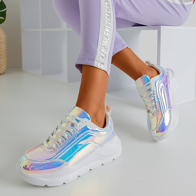 Chaussures holographiques sur une plate-forme épaisse Dambi - Chaussures