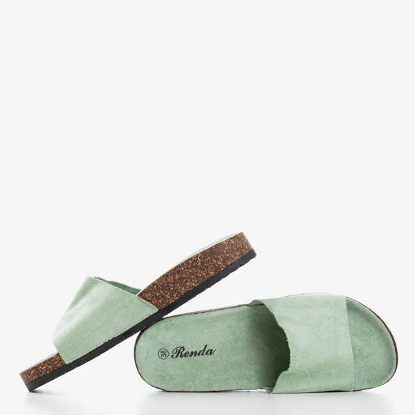 Chaussons femme vert clair Ratia - Footwear