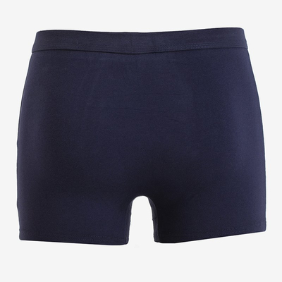 Caleçon homme en coton bleu marine - Sous-vêtements