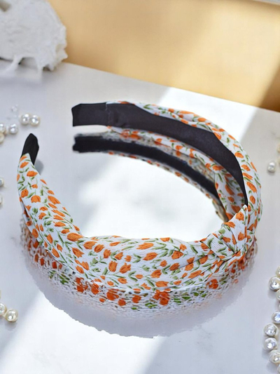 Royalfashion Bandeau avec nœud motif fleuri Lilia
