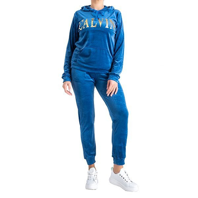 Ensemble de survêtement femme bleu avec inscription - Vêtements