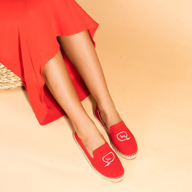 Espadrilles rouges femme Bahia - Chaussures