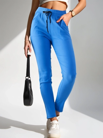 Royalfashion Pantalons slim en coton pour femmes