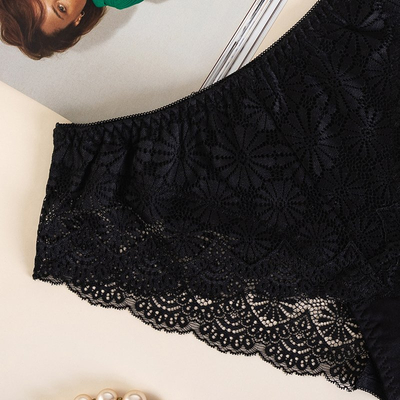 Culotte femme en dentelle noire PLUS TAILLE - Sous-vêtements