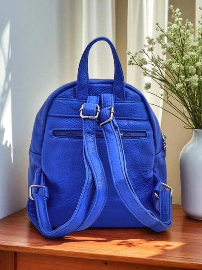 Sac 
à dos pour femmes Ariadne Bianco Azzurro RoyalEco Królewska Moda 25x25x10