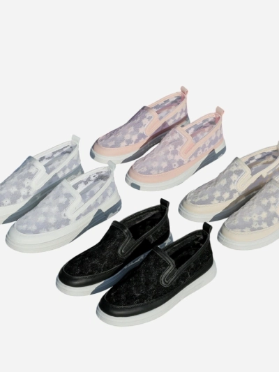 Mocassins en mesh Royalfashion pour femmes avec fleurs Emzos