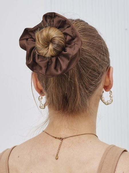 Chouchou pour cheveux en satin Royalfashion Satelle Style