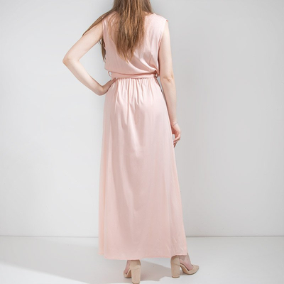 Maxi robe rose pour femme - Vêtements