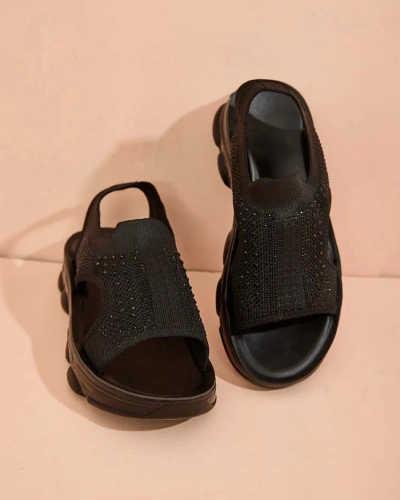 Royalfashion Sandales pour femmes avec tige en Volin