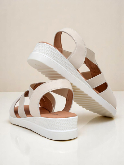 Sandales compensées Royalfashion pour femmes, petit talon Sora