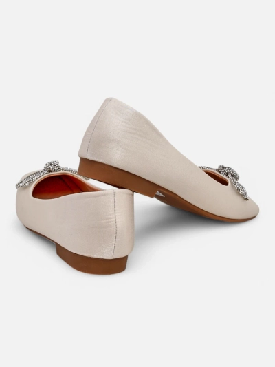 Royalfashion Ballerines pour femmes avec un nœud et brillance Ofenal