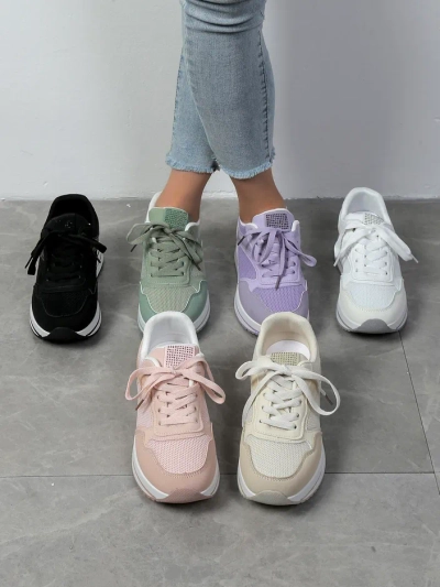 Royalfashion Baskets de sport à plateforme pour femmes Revided
