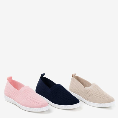 Baskets à enfiler pour femmes Beige Rutare - Chaussures 1