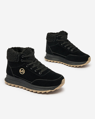 Royalfashion Chaussures de sport isolées pour femme en noir Cerrto