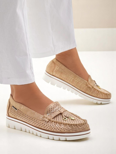 Royalfashion Mocassins perforés pour femmes Elissas