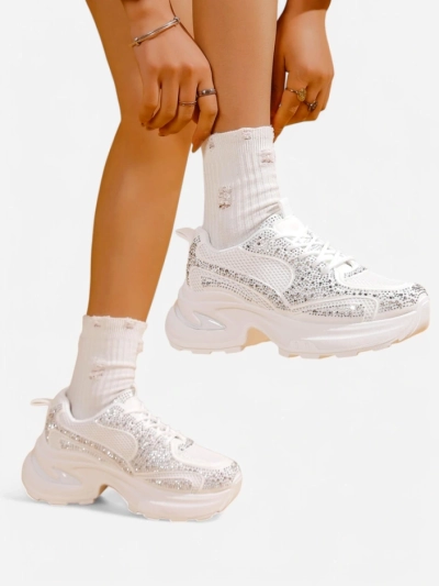 Baskets sportives Royalfashion pour femmes avec strass Bloss