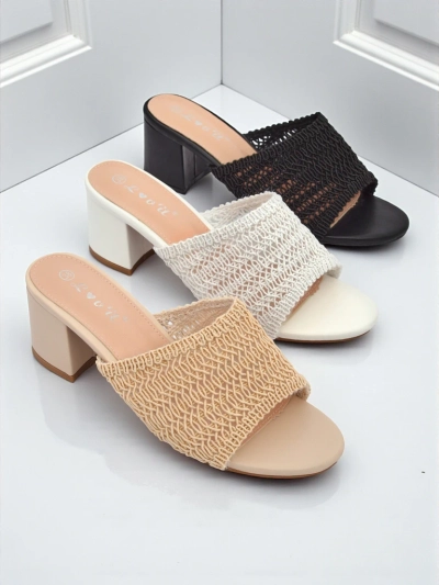 Royalfashion Sandales à talons pour femmes Sole Bloom