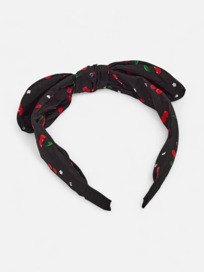 Royalfashion Bandeau pour enfants avec nœud et imprimé cerises