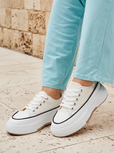 Royalfashion Baskets à plateforme pour femmes Beemes