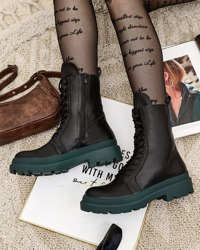 Royalfashion Bottes bagger pour femmes en cuir écologique Vederme