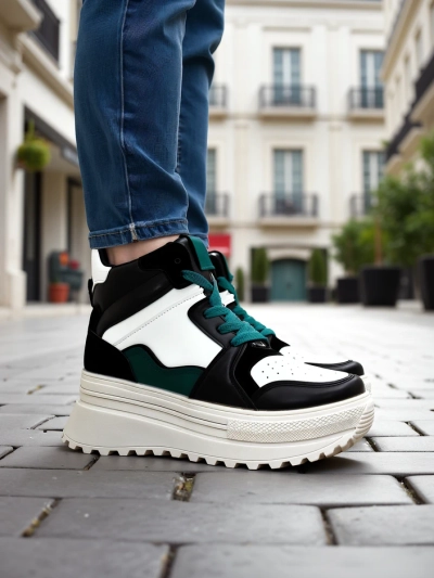 Royalfashion Baskets de sport hautes pour femmes Geeky