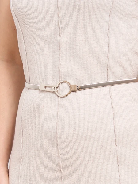 Ceinture Métallique Argentée pour Femme Livia Eleganza Italiano 64-100 cm