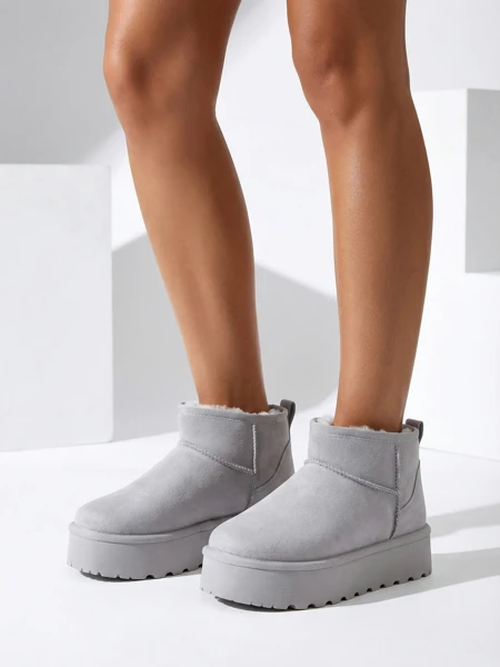 Royalfashion Bottes de neige courtes pour femme à la manière de Fofio