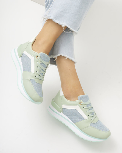 Baskets de sport vertes pour femmes avec paillettes Berilan - Footwear