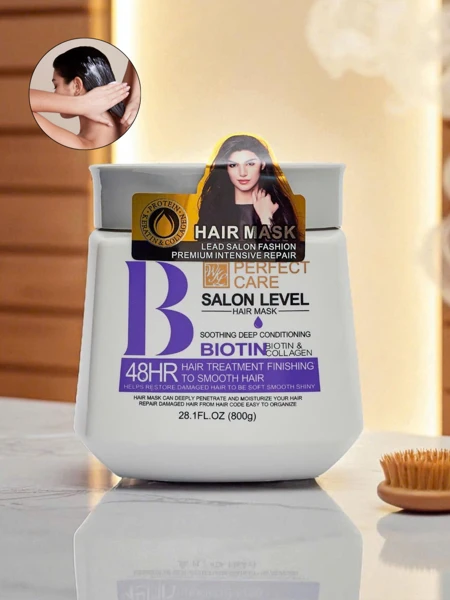 Masque capillaire Biotin Collagen Perfect Care Athena – régénération profonde 800g