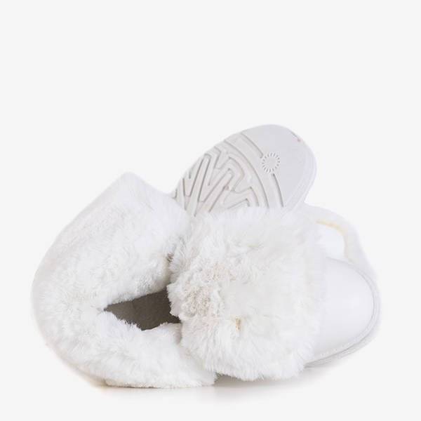 OUTLET Bottes de neige blanches pour femmes avec fourrure Cool Breeze - Footwear