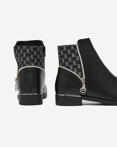 Royalfashion Bottes pour femmes noires a'la sztyblety Orlaa