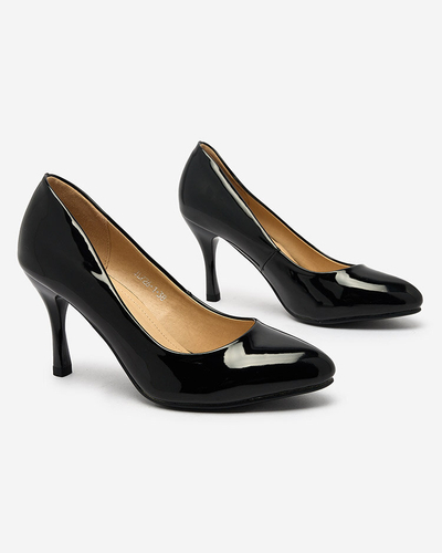 Royalfashion Escarpins à talons Degonola laqués noirs