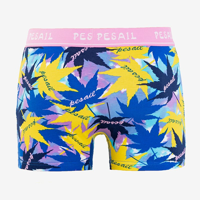 Caleçon homme à motifs avec une ceinture élastique rose - Sous-vêtements