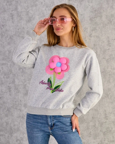 Royalfashion Sweat mince imprimé pour femme