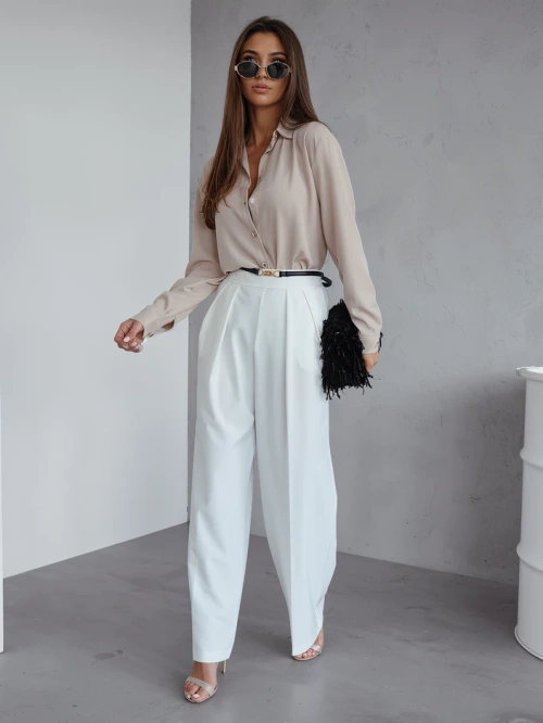 Pantalons larges Royalfashion pour femmes avec pli