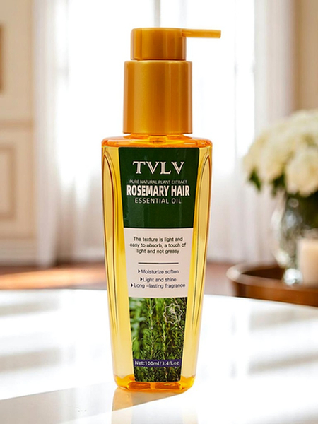 Huile pour cheveux au romarin hydratante et adoucissante