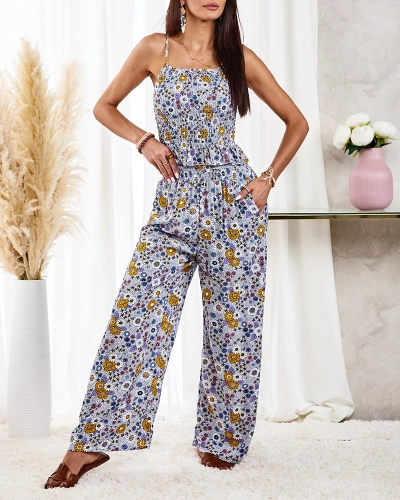 Royalfashion Ensemble à motifs pour femmes en bleu