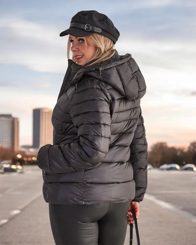 Royalfashion veste d'hiver matelassée pour femme