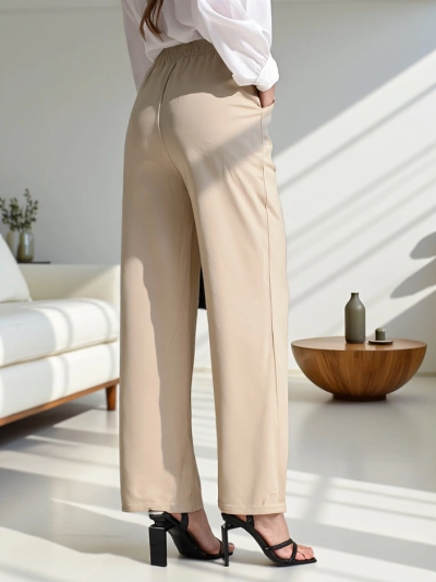 Pantalons larges pour femmes Royalfashion avec liens latéraux