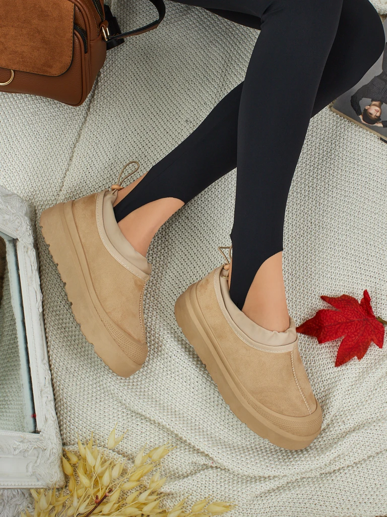 Bottes courtes de type bottes de neige pour femmes Velisee