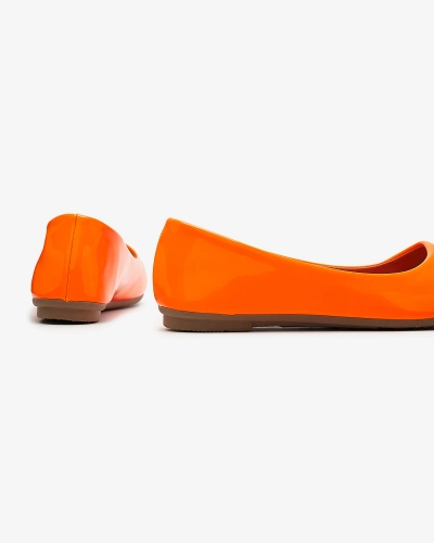 Ballerines laquées orange néon pour femme Fama - Footwear