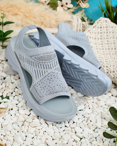 Royalfashion Sandales pour femmes avec tige et zircon Alebin