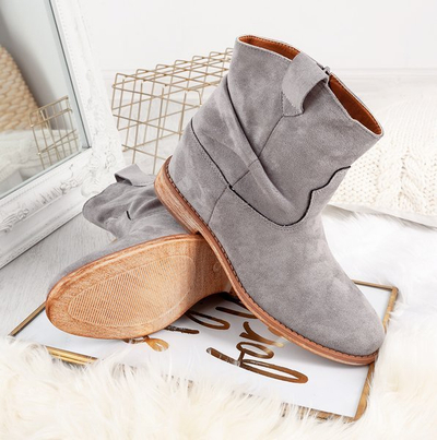 Santiags grises à talon compensé Bertold - Footwear