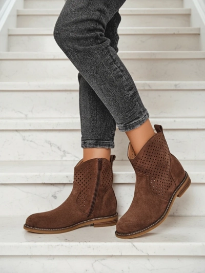 Royalfashion Bottines ajourées pour femmes Toffas